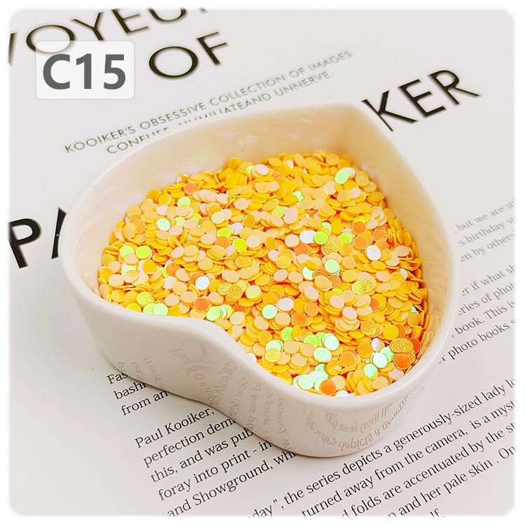 Cute 3mm Mini Size Colorful No Hole Pvc Round Sequins Nail Art Hair Ornament Decoration Diy Accessories