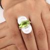 Peridot Gemstone 925 Sterling Silver Jewelry Handmade Ring For Engagement Gift RR-34-5