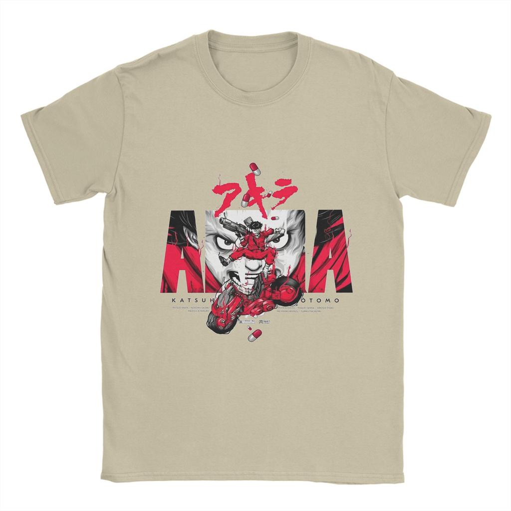 Akira Kaneda Classic Design  T Shirts for Men Cotton Novelty T-Shirt Round Neck  Tees Short Sleeve Clothing Original