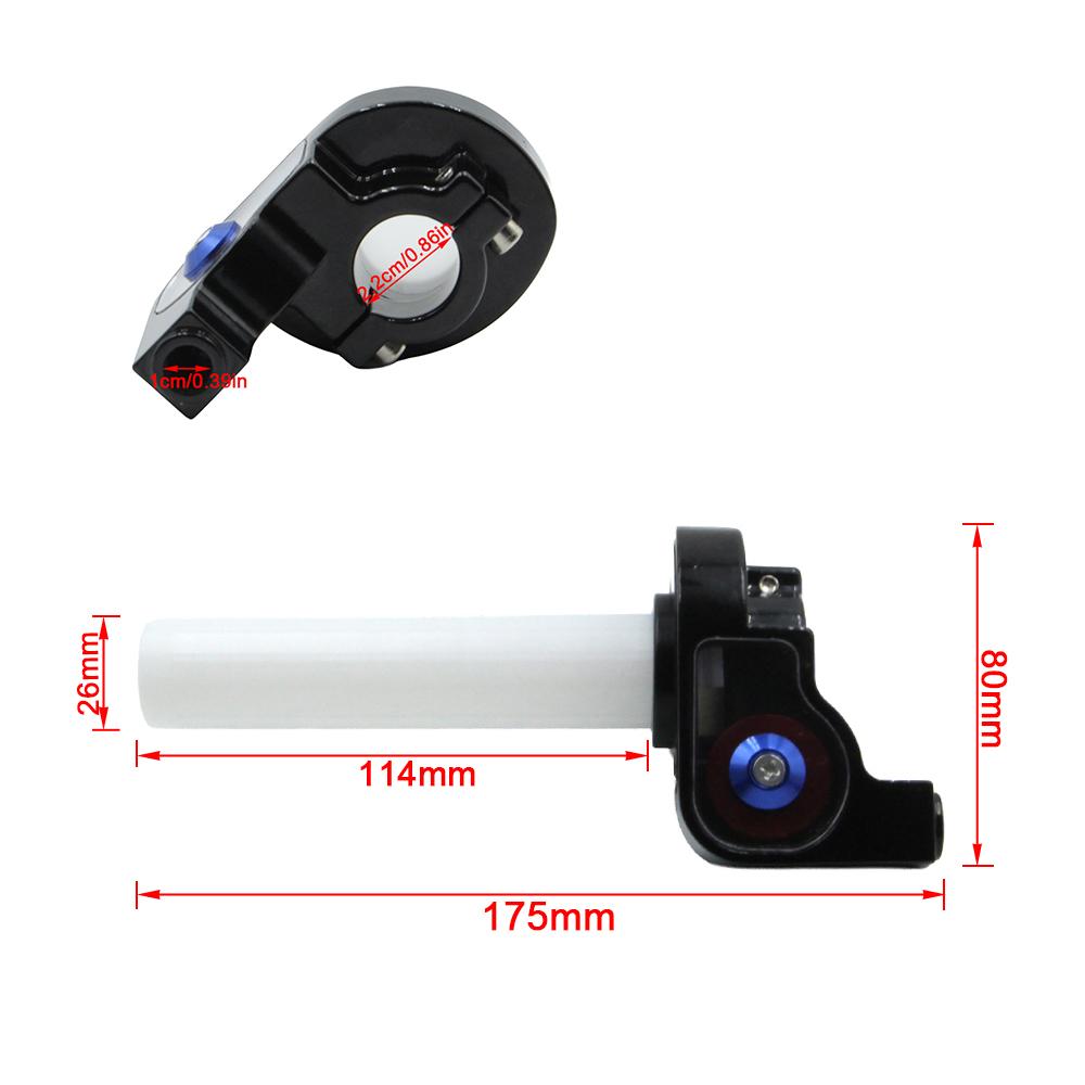 Motorcycle 7/8" 22mm Quick Twist Gas Throttle Handle Grips 1080mm Cable For Dirt Pit Bike Motocross ATV Modified Accessories