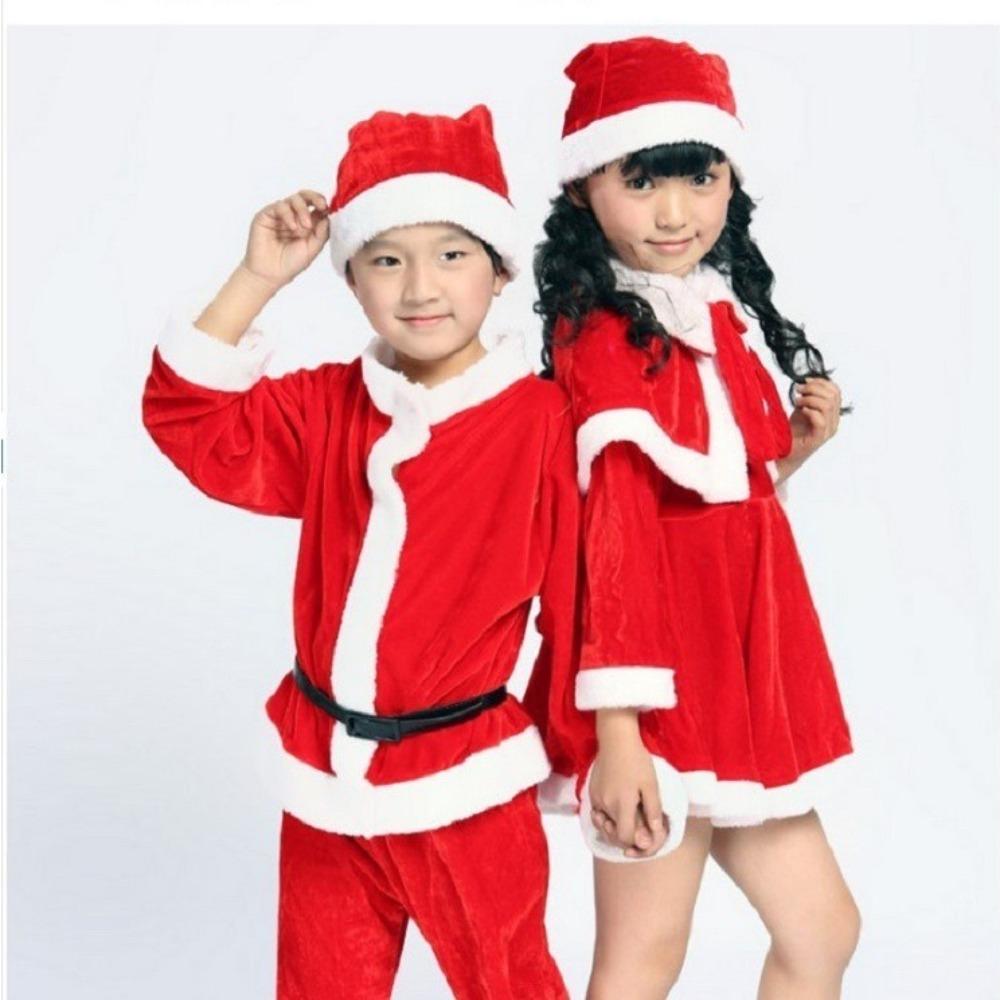 Костюм для косплея Санта-Клауса Новогодний Рождественский Костюм Одежда Мальчики Девочки Малыши
