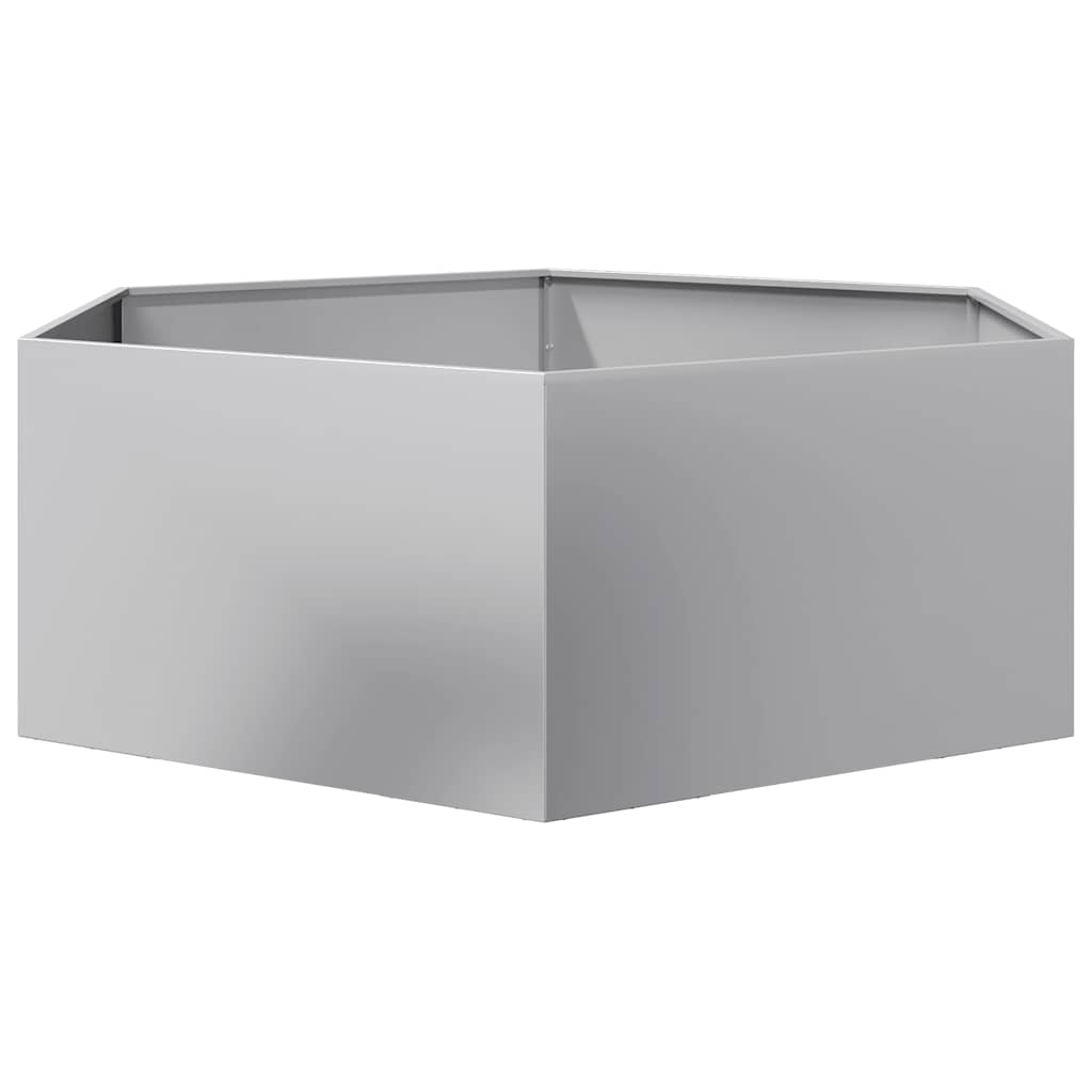 Hexagonal Planter 138x120x45 cm Galvanized Steel