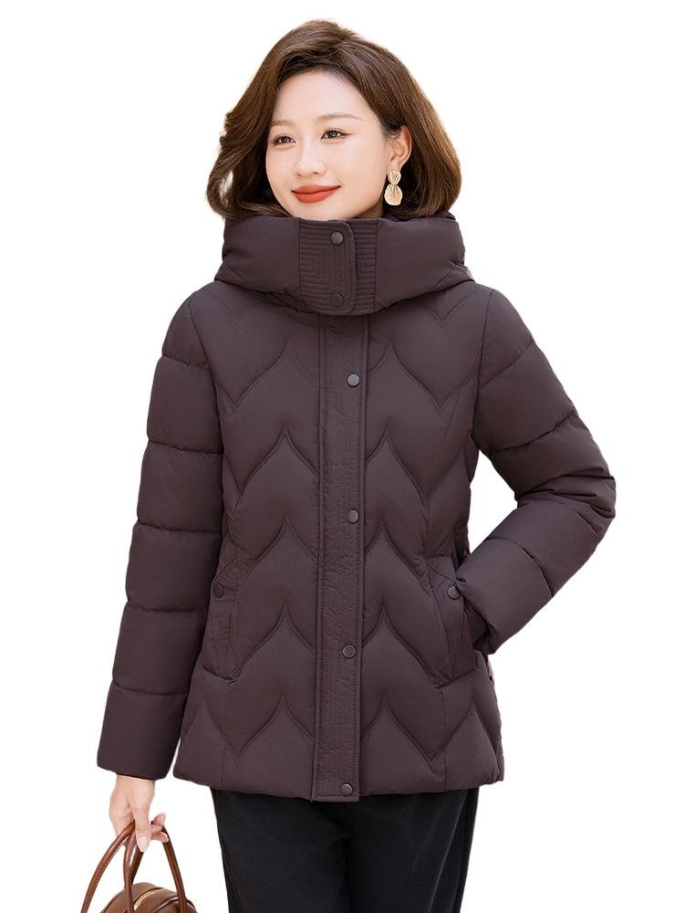 Last order mother cotton clothes short hooded thickened filled middle-aged and elderly women's winter warm jacket