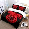 Soundgarden Red Spiral Design Bedding Duvet Cover Set Duvet Cover Pillowcases  (1*Duvet Cover 2*Pillowcases, without duvet insert)