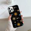 Чехол для телефона с изображением Солнца и Луны Для iPhone 17 Air 13 12 14 15 16 Чехол Для Apple 14 15 16 Pro Max Plus Coque
