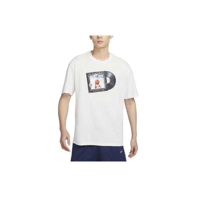 Nike Футболки Мужские Белые С Круглым Вырезом Умеренный Прямой Крой FQ4915-121