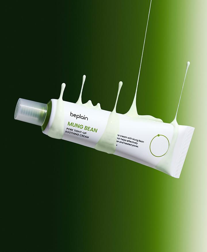 beplain Mung Bean Pore Tight-Up Soothing Cream Pore Firming, Sebum Control & Cooling Hydration 60ml