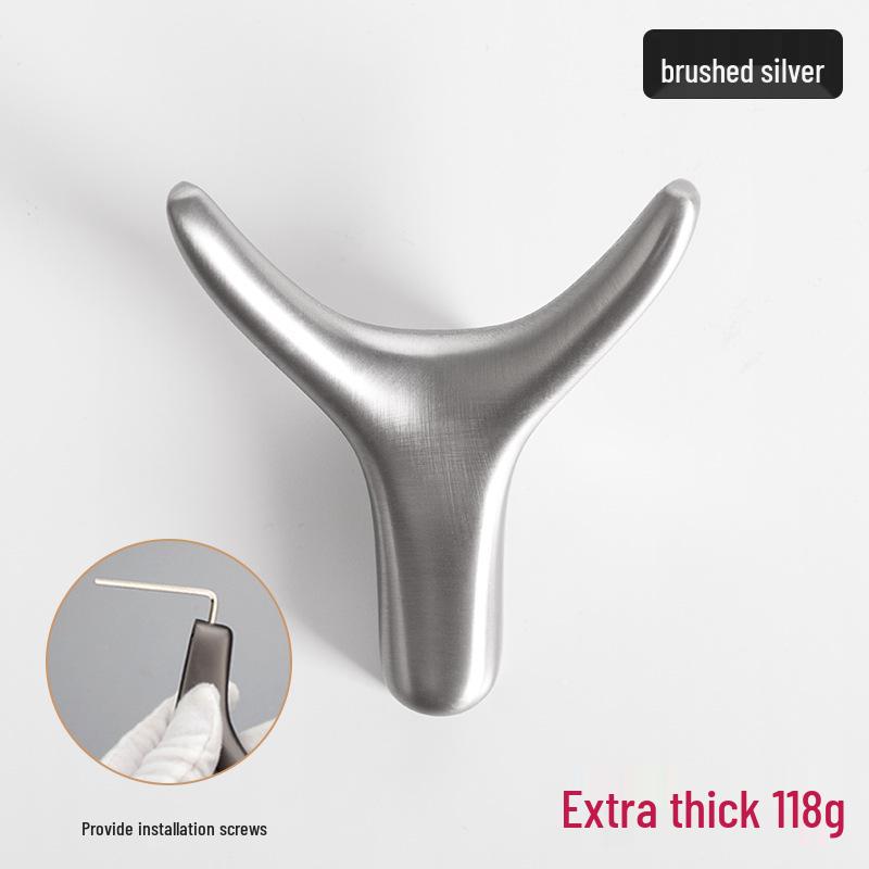 Скандинавский креативный настенный крючок для одежды из цинкового сплава в виде бычьего рога для ванной, кухни или прихожей.