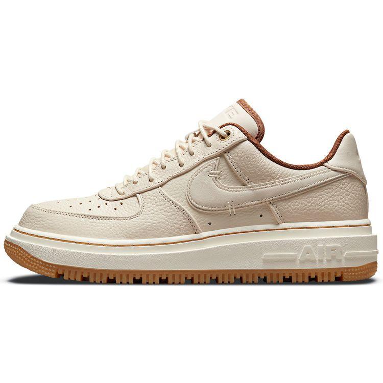 Nike Air Force 1 Luxe Pecan Men Sneakers Brown Pearl-White Gum-Yellow DB4109-200