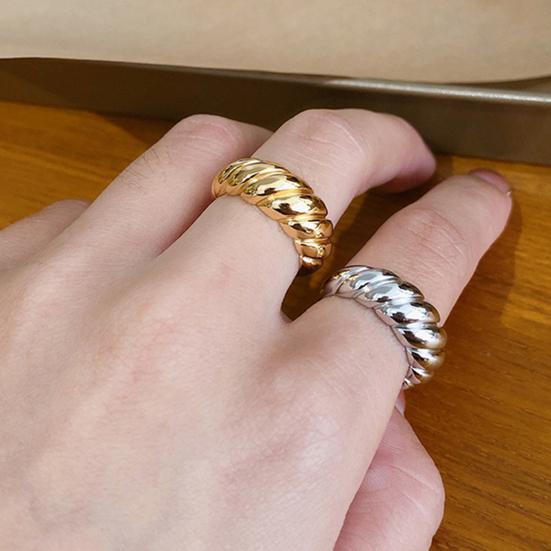 Вечернее кольцо, регулируемое украшение, женское, женское, в стиле панк, с косой, витое кольцо, ювелирные аксессуары