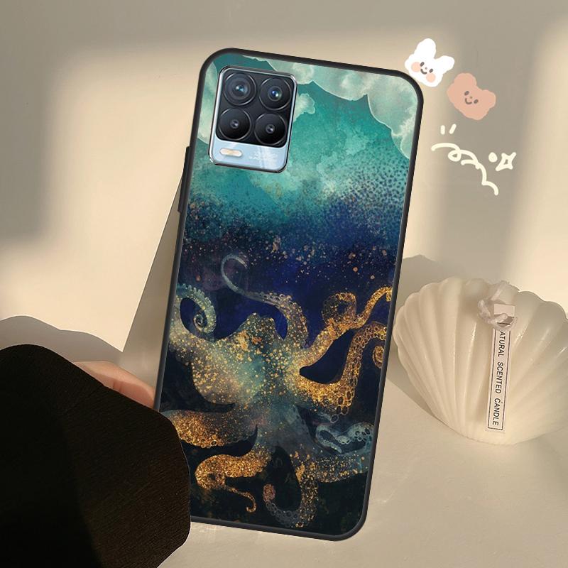 Эстетика Океанического Осьминога Для Realme 8 9 Pro Plus GT Neo 2 GT Master 9i 8i Чехол для Телефона Для OnePlus 9 10 Pro 9R Nord2