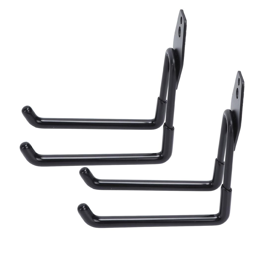 2Pcs Garage Hooks Multipurpose Wall Mount Garage Storage Hanger Organizer with 2 Hooks Style B 13cm