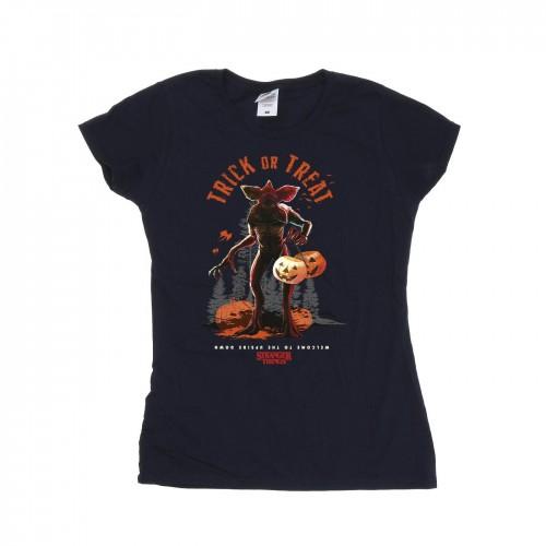 Netflix Womens/Ladies Stranger Things Trick Or Treat Demagorgon Cotton T-Shirt