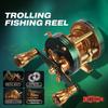 40л/60л Ретро Зеленая Троллинговая Рыболовная Катушка Медленный Рок Железная Пластина Барабаны Для Ударов Черная Оффшорная Катушка Для Лодочной Рыбалки