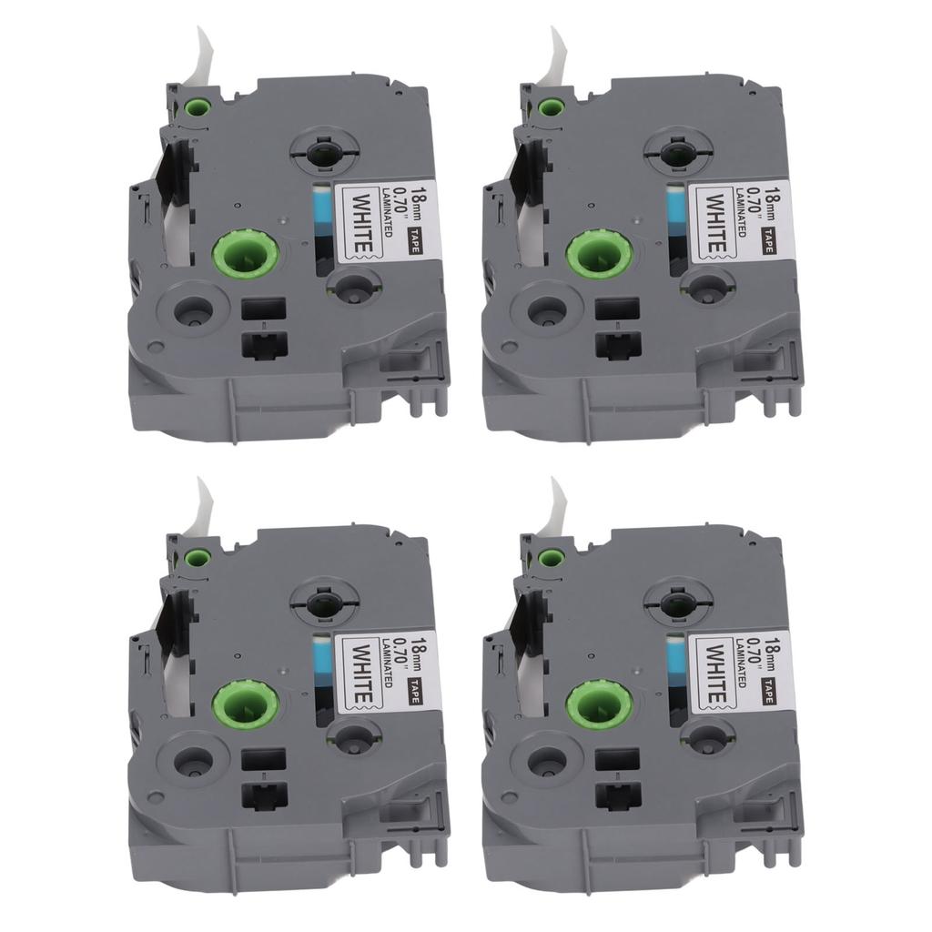 Label Maker Tape 18mm Width 8M Length Black On White Label Maker Refills for TZe 141 for TZe 241