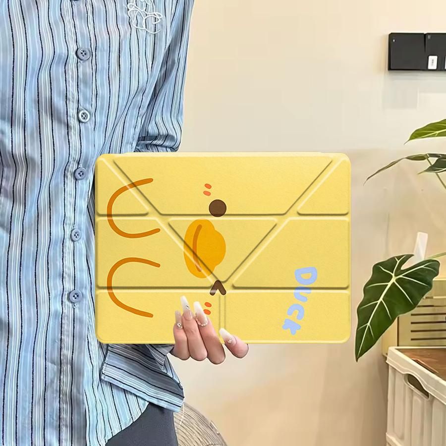 Чехол-подставка Чехол для планшета Для iPad Air 4 5 M3 M2 1 2 M4 11 дюймов Mini 6 7 Pro 2025 Pro 11-го 10-го 9-го 8-го 7-го 12,9 дюйма Желтый