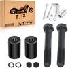TDZ Пара Черный 2'' Дюйма Подъем Руля Райзеры Удлинитель Для Harley 1-1/4'' Рулей Черный Мотоциклетные Проставки
