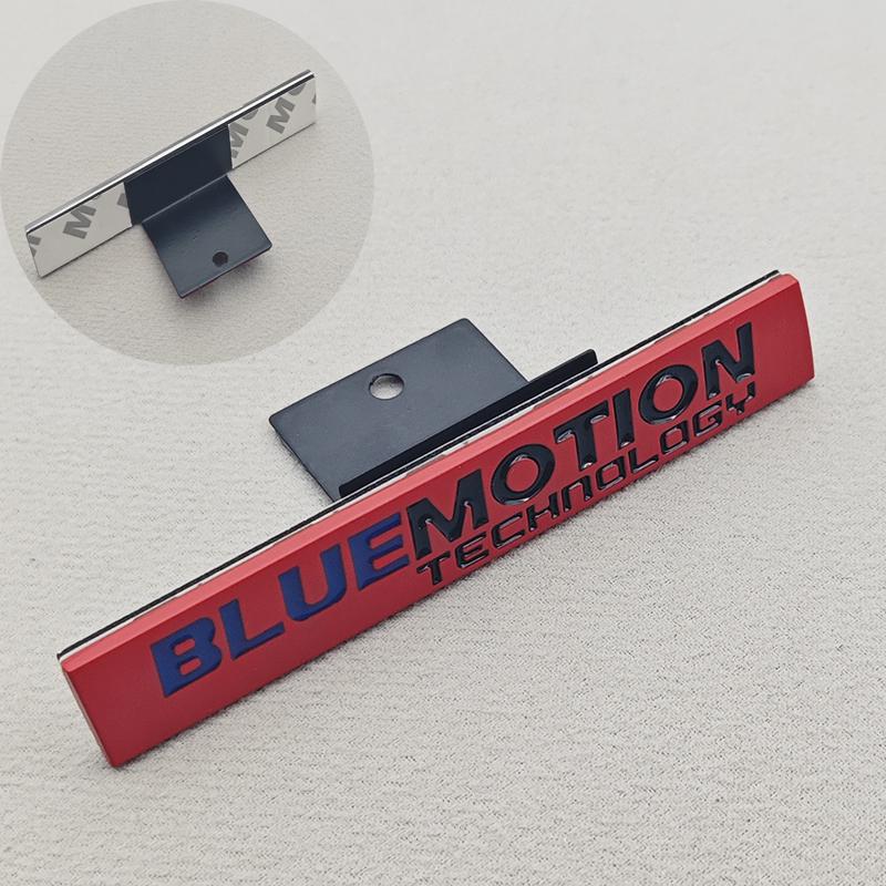 RUNTB1 3D Metal Car Styling TSI BLUE MOTION Logo Sticker Rear Trunk Badge Front Grille Emblem For VW Golf MK4 MK5 MK6 MK7 Polo Passat