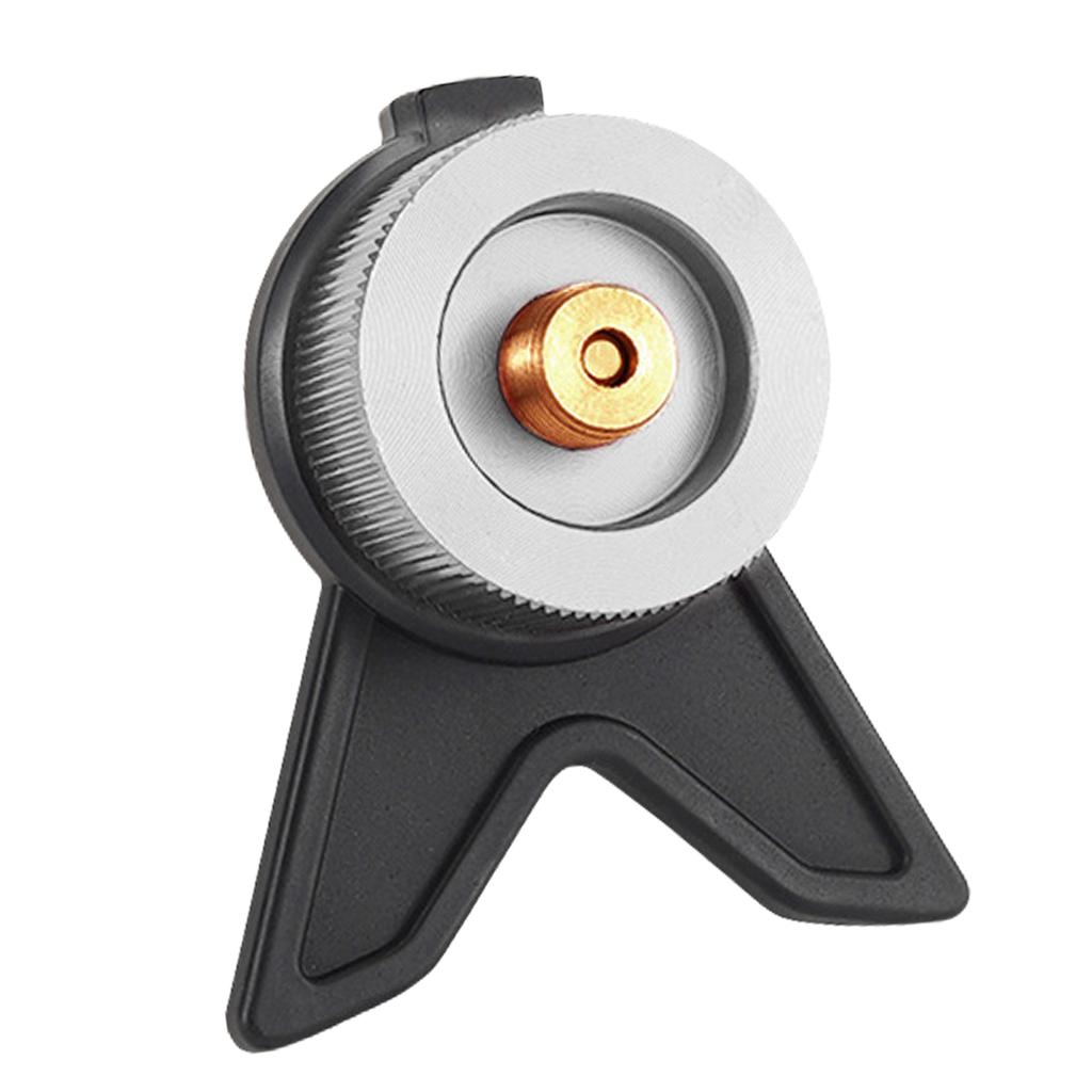 Gas Tank Adapter with Fixed Bracket Camping Gas Stove Conversion Head Gas Tank Self-Locking Conversion Stove Head