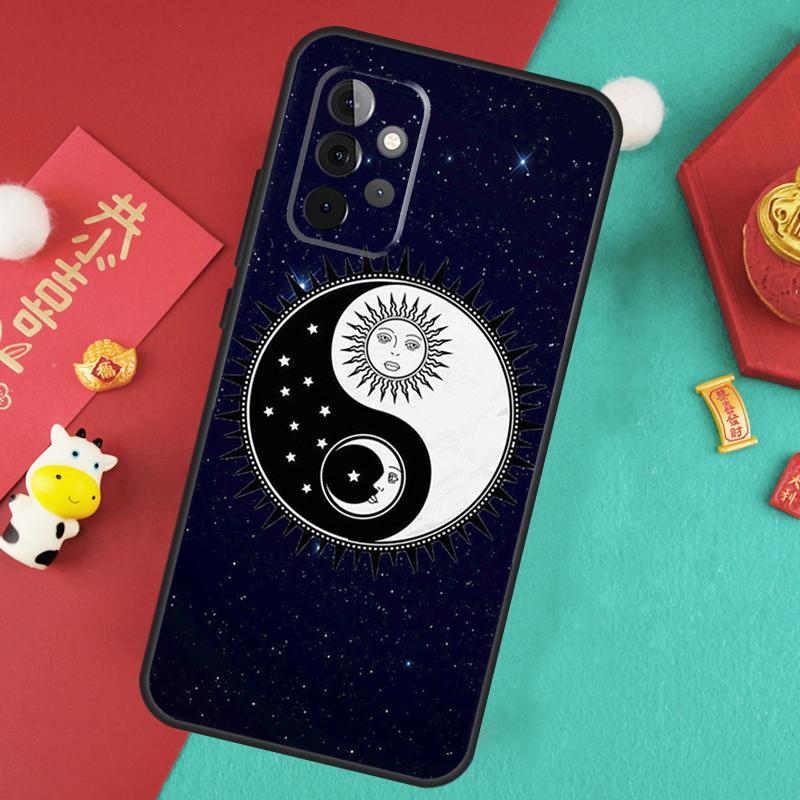 СУН И МУН Мистический Зодиак Чехол Для Samsung Galaxy A55 A35 A15 A54 A34 A14 A52 A32 A12 A13 A33 A53 A17 A16 A26 A36 A56
