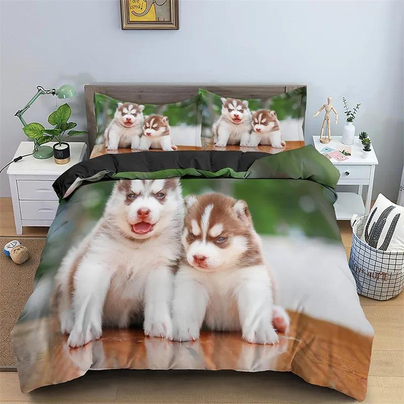 2026 Cat Duvet Cover Set Pet Cats Pattern Twin Bedding Set Cute Kitten For Polyester Mysterious Black Cat King Size Quilt Cover