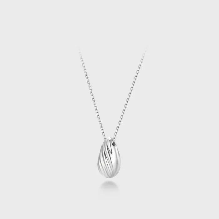 Sensual Raw Silver Necklace JDSNT5F83XX