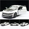 Модель игрушечной машины 1/38 2024 Ford Mustang Dark Horse литой сплав миниатюрный металлический коллекционный подарок для детей мальчик ребенок