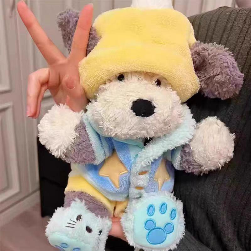 35 см Милая Плюшевая Игрушка Пастушья Собака Тангбули Мягкая Набивная Бело-Серая Собачка Подушка Носимая Одежда Кукла Подушка Детские Подарки на День Рождения