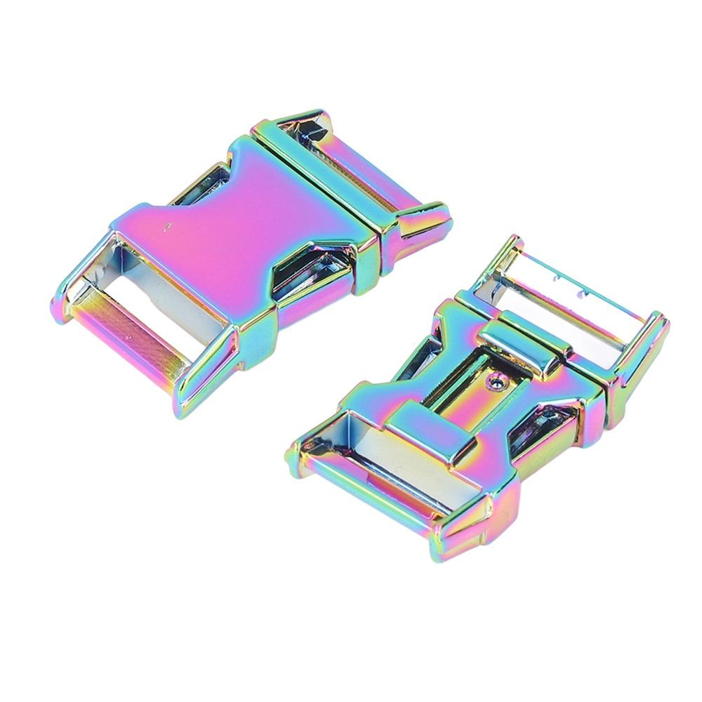 4pcs Glossy Finish Metal Buckle Zinc Alloy Belt Buckle Quick Release Clip For DIY Craft