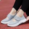 Autumn Elderly Shoes Velcro Feet Wide Instep Women's Sports Shoes Middle-aged and Elderly Soft-soled Breathable Walking Shoes Large Size