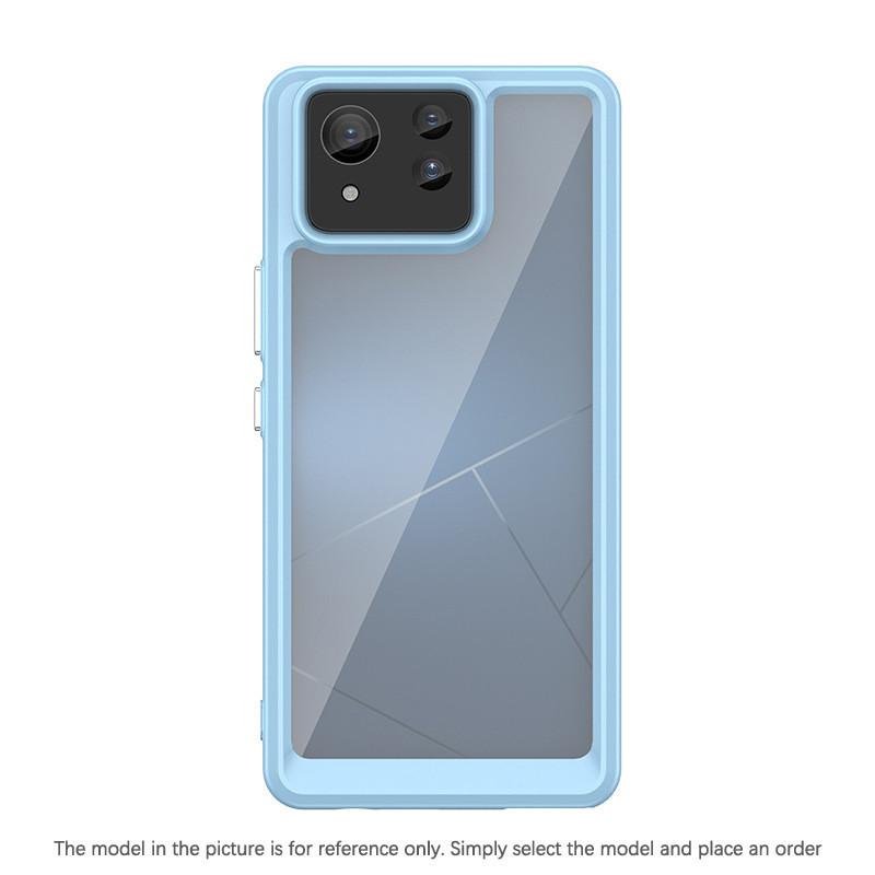 Прозрачный чехол PMMA для Asus Zenfone 11 Ultra 10 9 Zenfone11Ultra Zenfone10 Zenfone9 TPU цветной мягкий край жесткий чехол