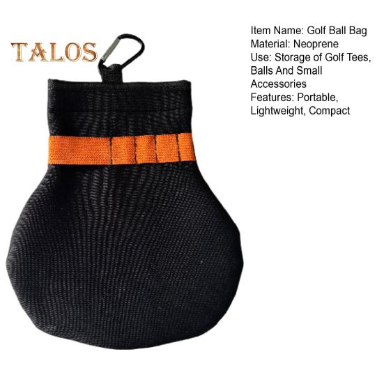 Держатель для мяча для гольфа, неопреновый чехол для мяча для гольфа с зажимом, переносная сумка для переноски аксессуаров для гольфа для игроков в гольф