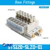 SMC SY5120 SY5120-4LZD-01 SY5120-5LZD-01 SY5120-6LZD-01 Многопозиционный комбинированный коллектор Пневматическое управление соленоидными клапанами