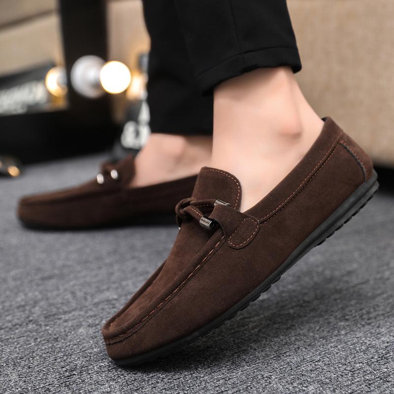 Spring and Summer Doudou Shoes Men's One-pedal Casual Breathable Lazy Foot Set Trend Versatile Work Cloth Shoes