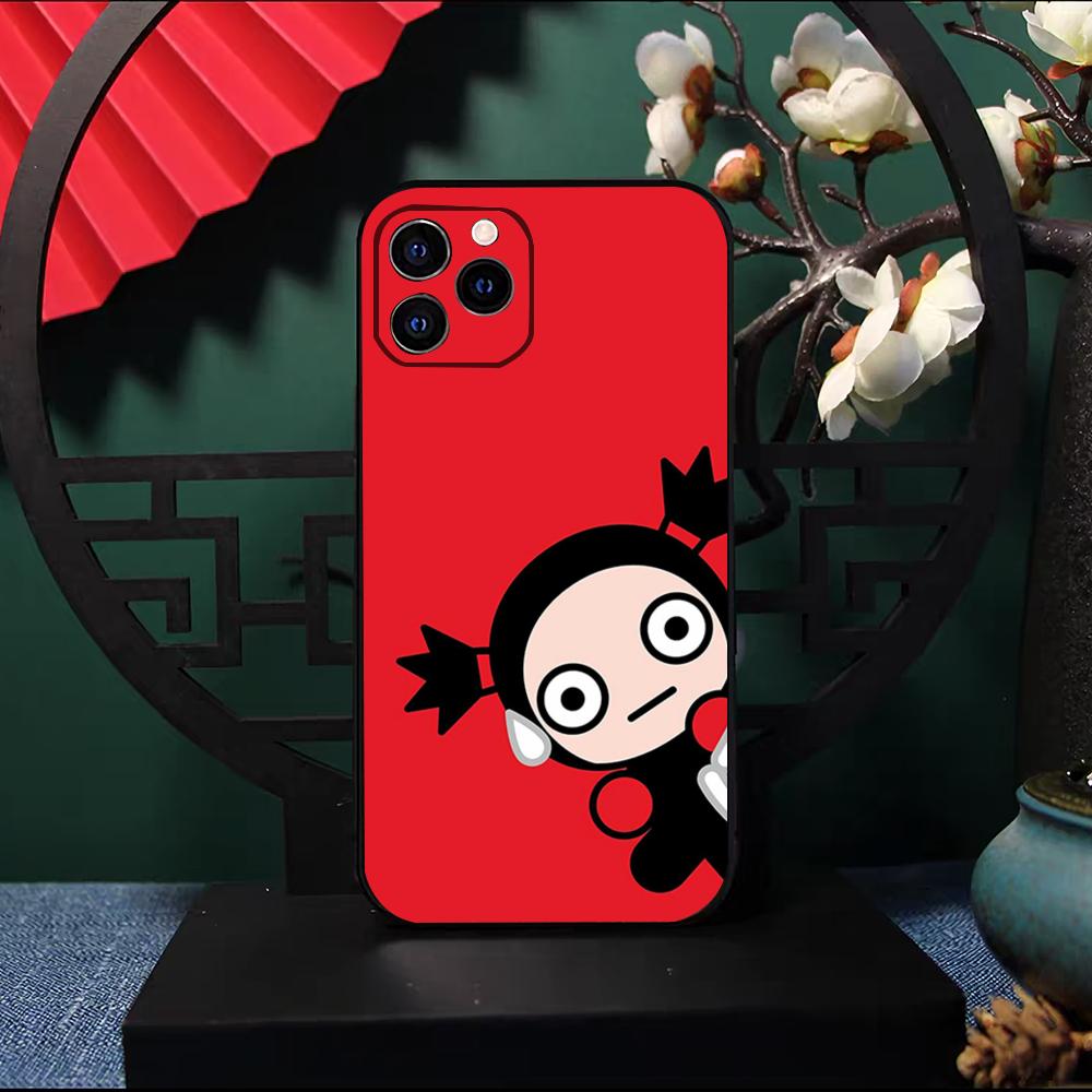 Чехол для телефона Pucca-A G-Garu Мультяшный Для IPhone 17 Pro Max 16 15 14 Pro Max 13 11 X Xs Xr 8 7Plus Силиконовый Чехол