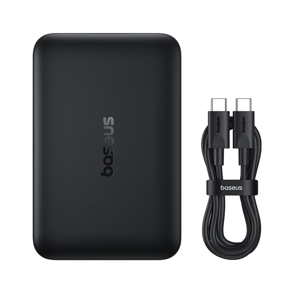 Пауэрбанк 10000 мАч 22,5 В с кабелем USB-C EnerFill FM11 Ультра-Мини MagSafe - черный