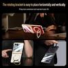 For Samsung Galaxy Z Flip8 5G Luxury PU Leather 360 Swivel Bracket Magnetic Tempered Glass Front Membrane For Magsafe Phone Case