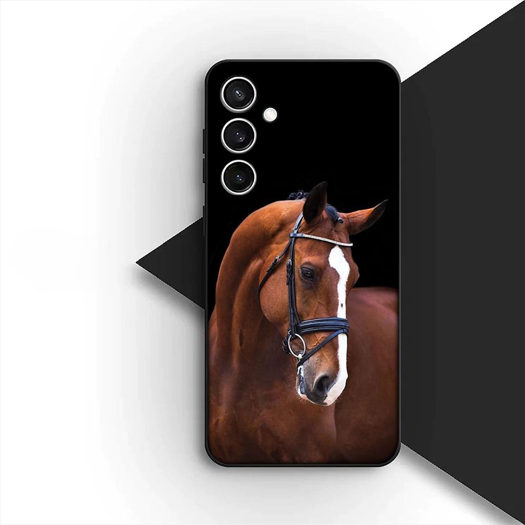 Чехол для Samsung Galaxy S10 S8 S9 Plus A33 A34 A31 70 A71 A72 Note 20 9 8 S10E Кейс Чехол для телефона Обои с дикой лошадью
