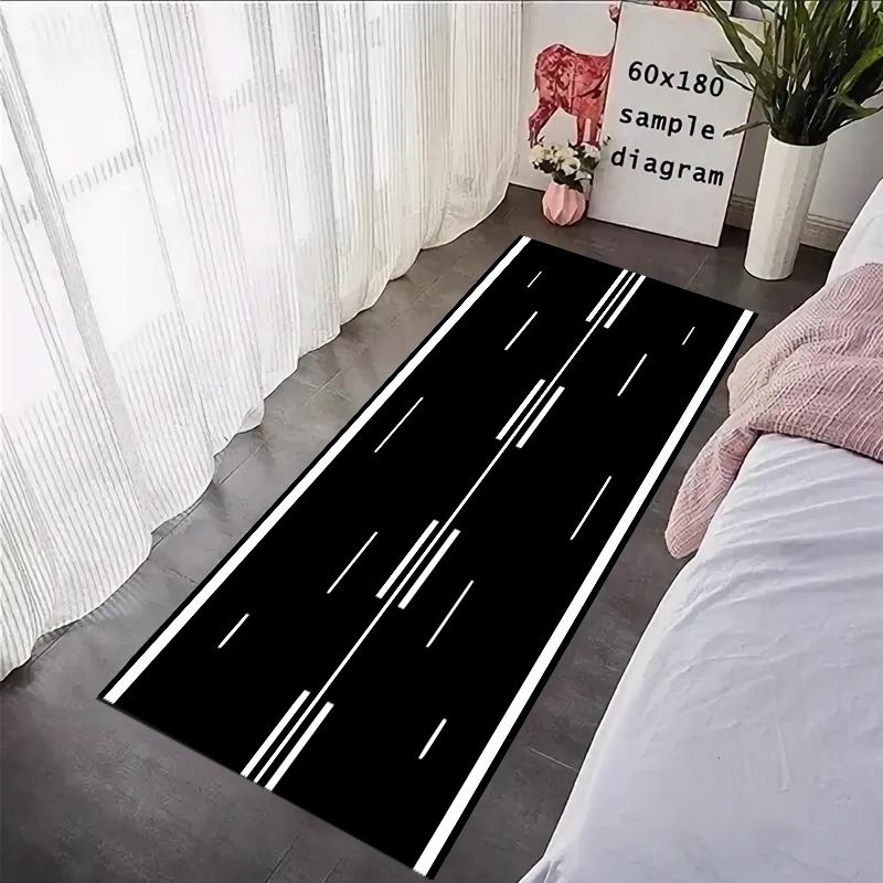 Motorcycle Carpet Garage Mat Racing Cool Moto Display Motorcycle Display Mat Anti-Slip Home Decor Long Strip Customized Rug