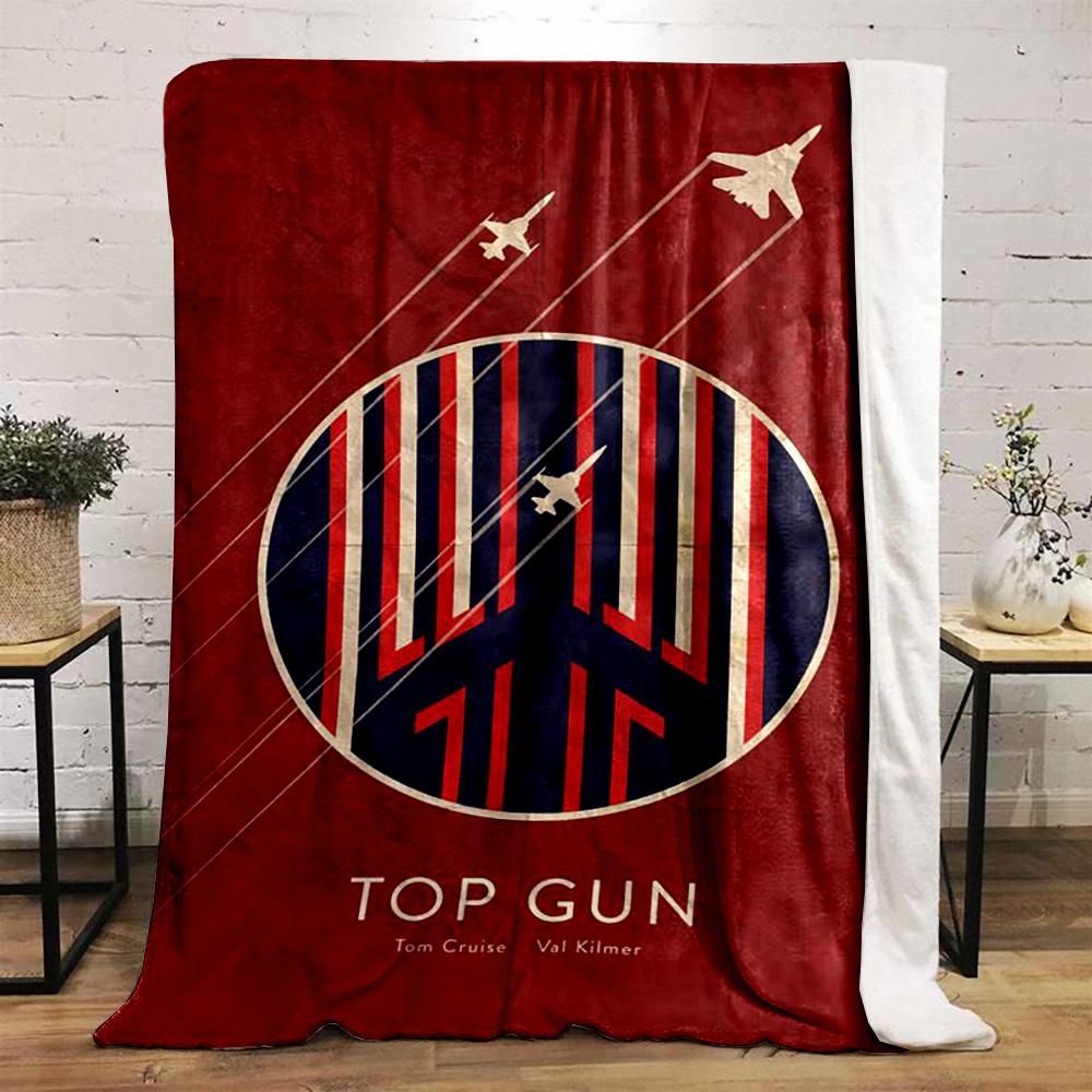 Top Gun themed blanket with fighter jets Flannel blanket for bedroom, living room, sofa, and nap sofas