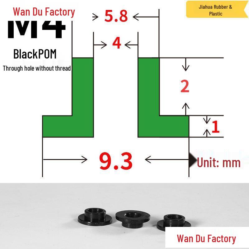 T-Shaped Nylon Insulating Bushing Spacer for M3-M35 Threads