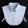 Fashion  Front Tie White Fake Collar for Women Stand Detachable Collar Fake Girls Vintage Lace Ladies False Blouse Collar