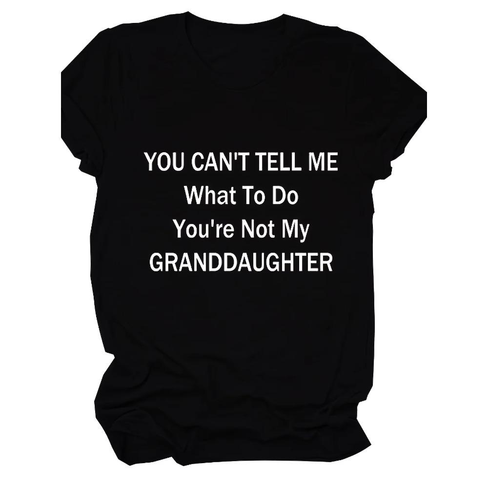 Плюс размер Футболка с коротким рукавом и принтом слогана Женская футболка размера плюс слегка эластичная повседневная футболка