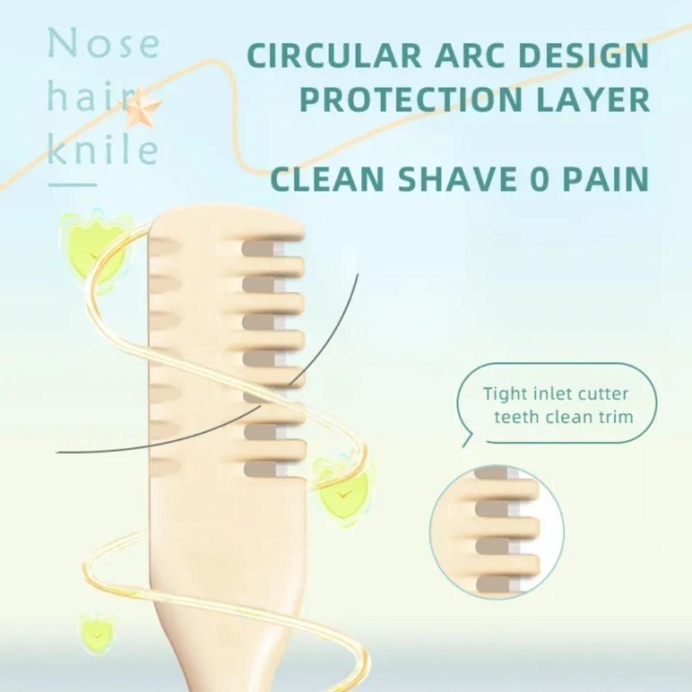 Multi 360° Nose Hair Trimmer 2 in 1 Design Can Be Used for Nose Hair Trimming Tail Can Be Used for Ear Cleaning Removal Scraper