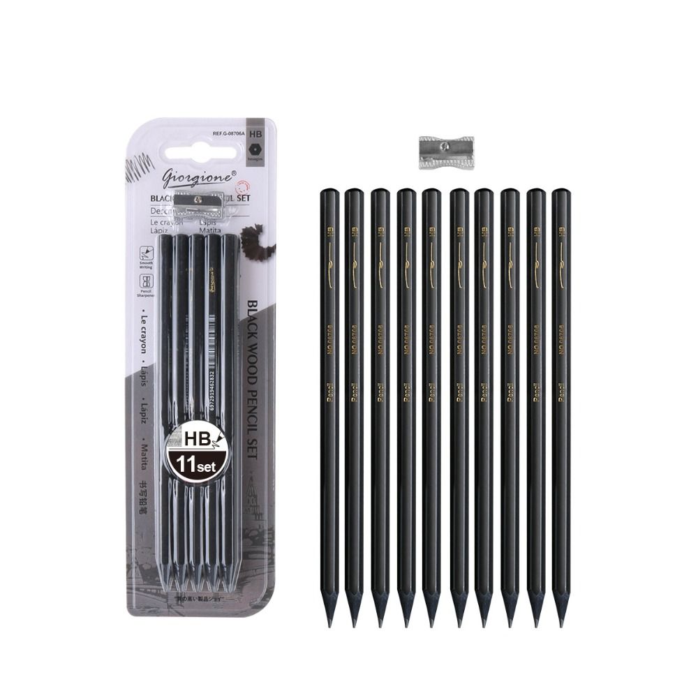 Soft Sketching Pencil 2H HB Drawing Pencil Set Professional Charcoal Pencil Artist Pencils