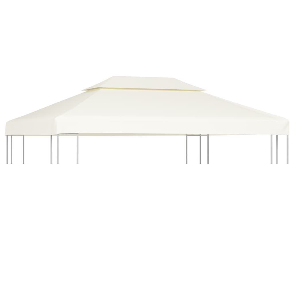 Replacement Canopy for Gazebo 310 g m² Cream White 3x4 m