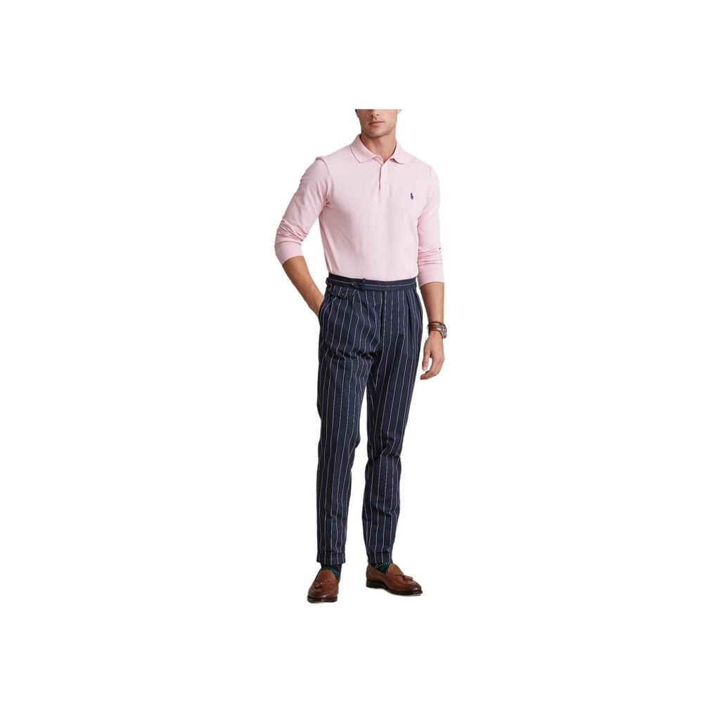 Polo Ralph Lauren SS24 Вышитая рубашка поло с логотипом пони для мужчин Рубашки поло Розовый MNPOKNI16821458-680