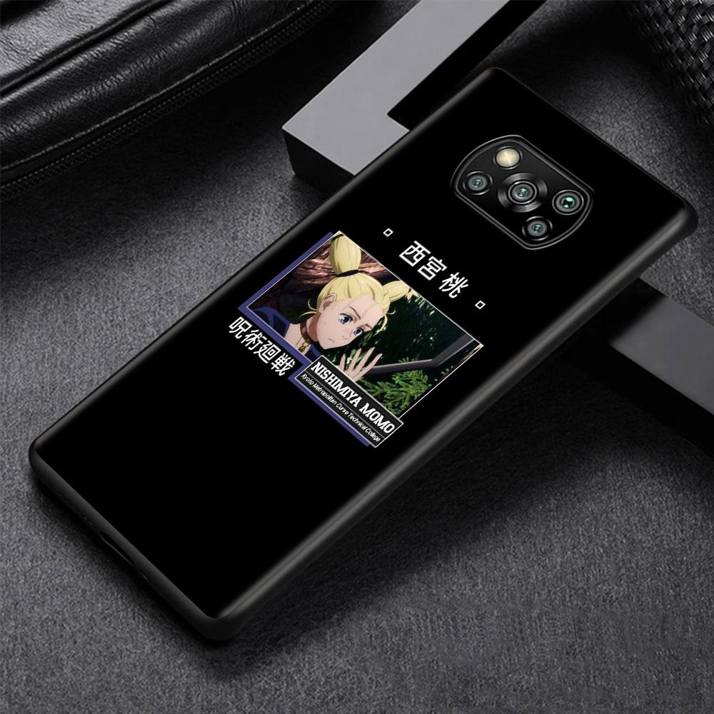 Jujutsu Kaisen Gojo Satoru Case for Xiaomi Poco X3 NFC M3 M4 Pocophone F1 F3 Redmi Note 9s 9 8 10 Pro Black Soft Phone Cover