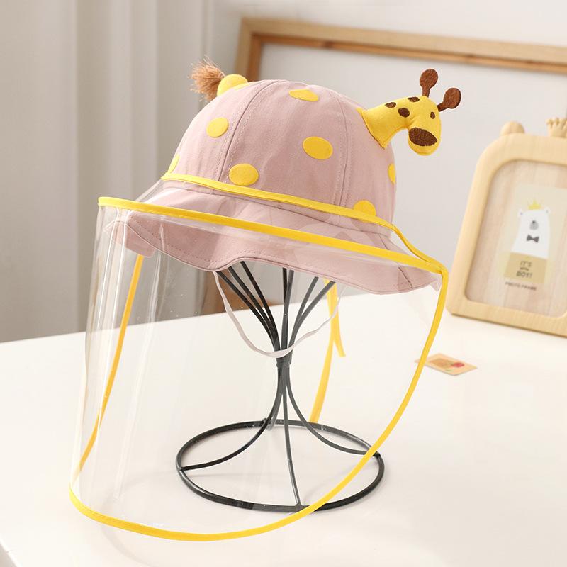 Baby hat spring autumn summer epidemic prevention protective face mask baby boys girls children anti droplet bucket hat tide