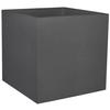 Square Flower Pot 50 Cm - EDA - Graphite - 57 L - 49.5 X 49.5 X H. 49,5 Cm - Anthracite Grey